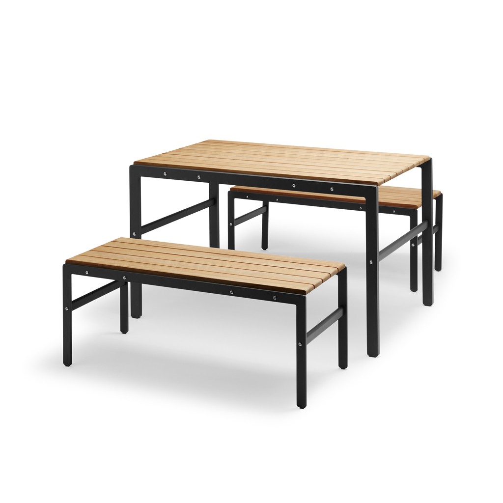 Skagerak - Reform - Gartenmöbel-Set mit Bank aus Teakholz & Aluminium