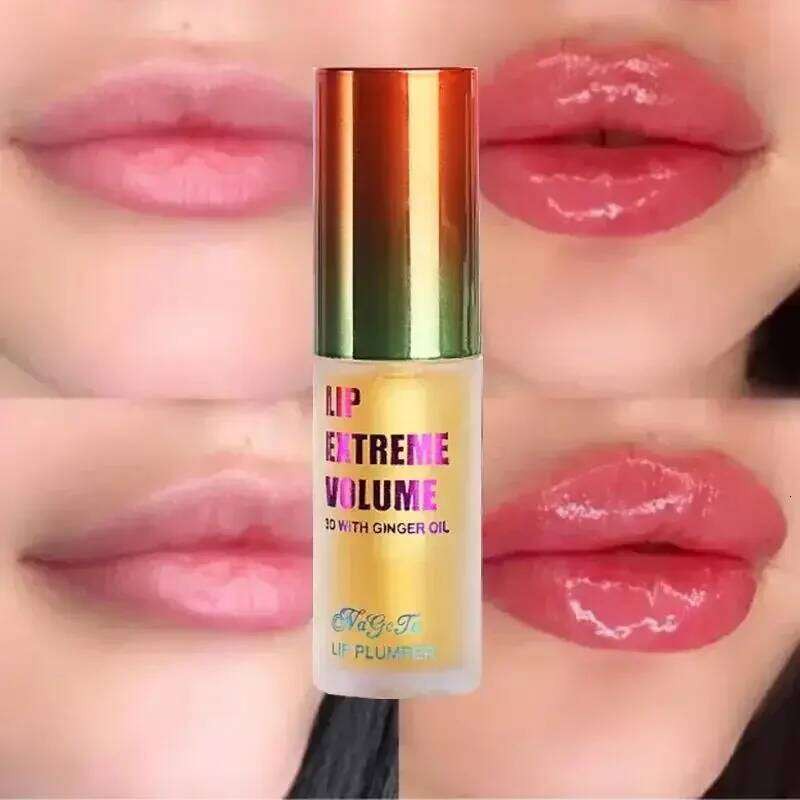 1/2pcs Ginger et menthe Plumper Huile Radiant, lèvre repulpante Volumizing Serum plus lisse, lèvres plus complètes pour un look jeune et sexy