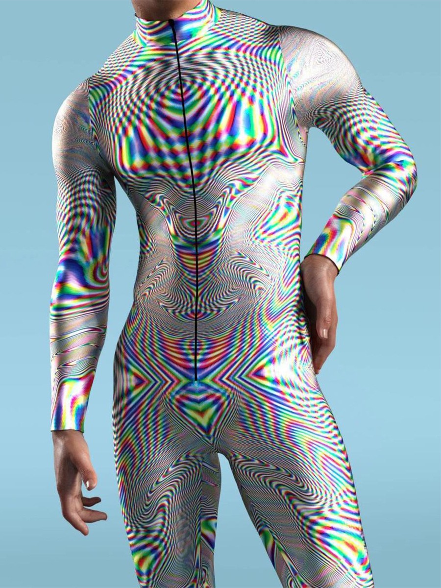 Tarnanzug aus Elasthan Halloween Zentai-Anzug für Erwachsene Tierroboter 3D-Druck Lycra-Spandex sexy Kostüme