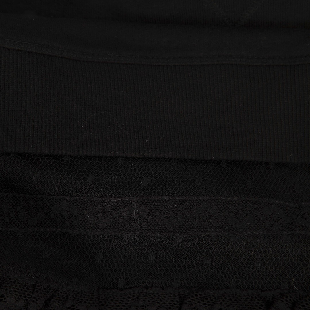 Valentino Garavani Red Valentino Black Lace Detail Sweatshirt