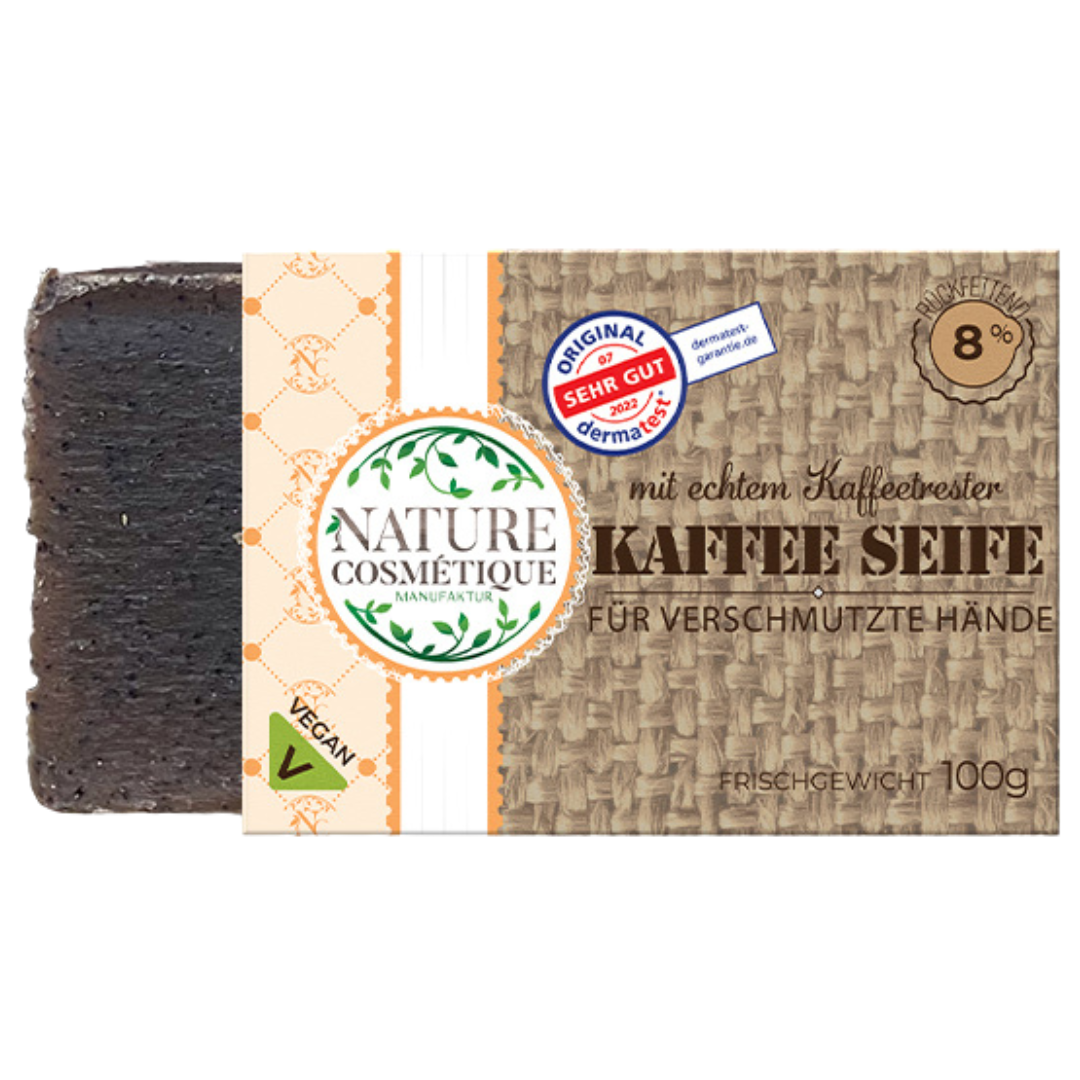 Kaffee Seife mit echtem Kaffeetrester