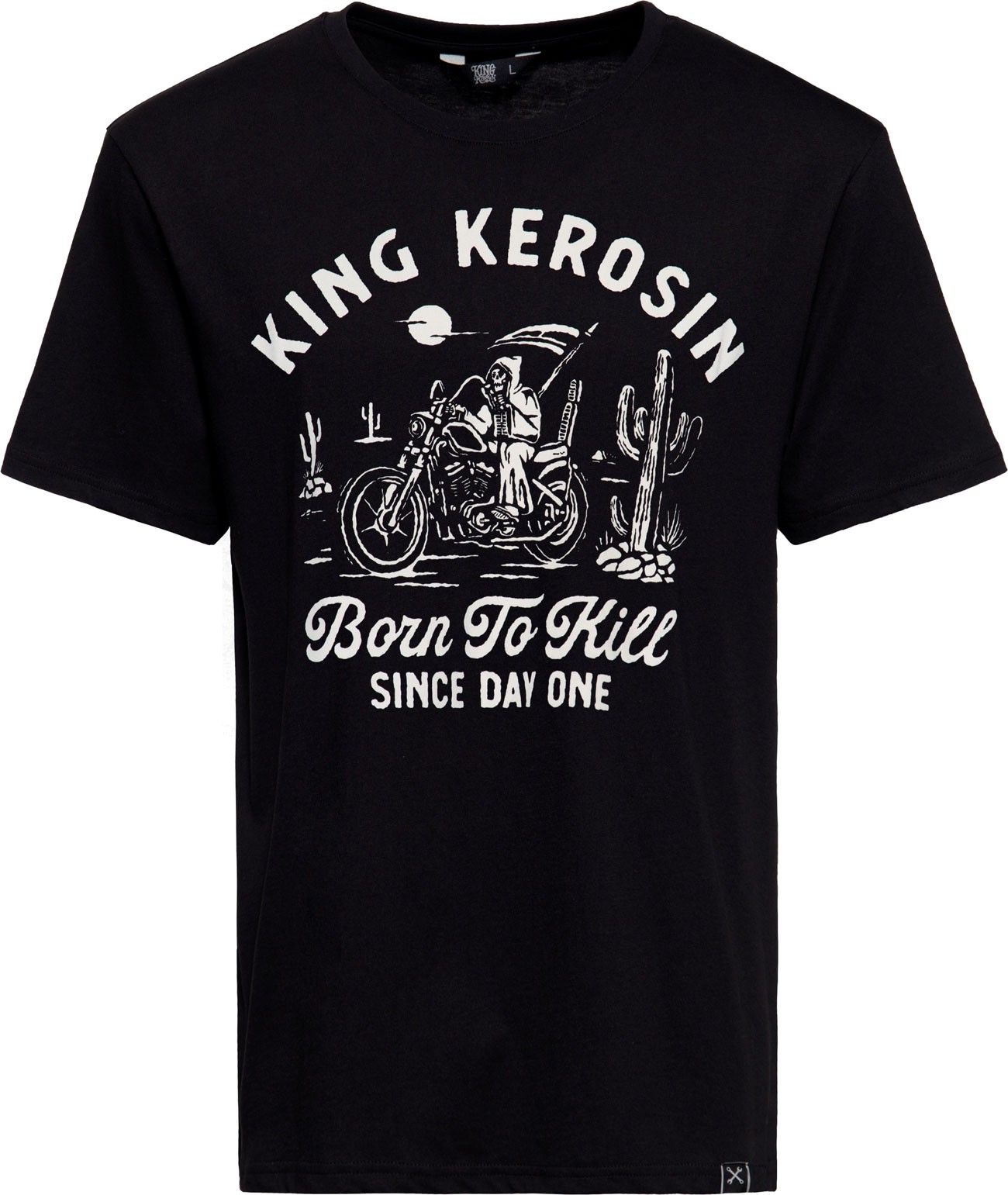King Kerosin Born To Kill, t-shirt , couleur: Noir/Blanc , taille: S