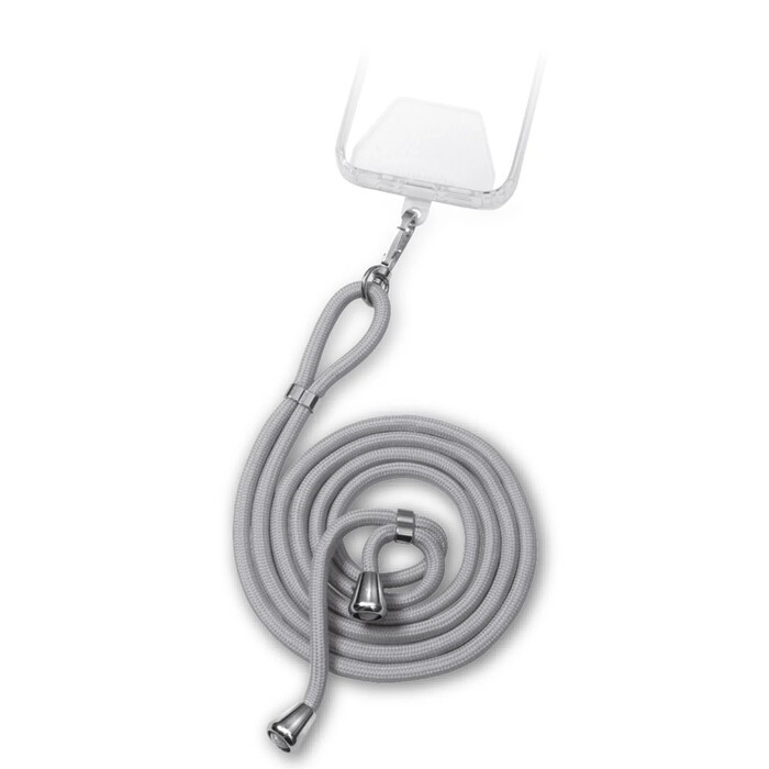VIVANCO Handykette, Smartphone Necklace Patch Universal grau