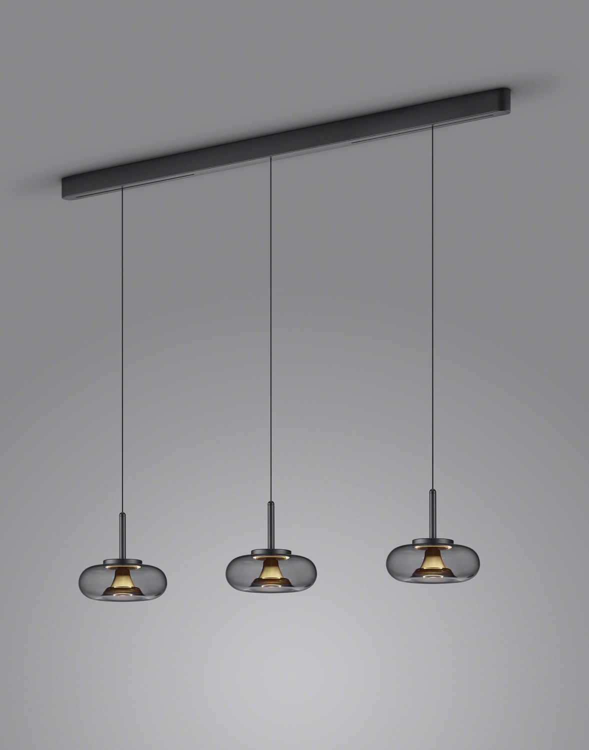 Helestra SICA Pendelleuchte mattschwarz - gold 6-5083.28