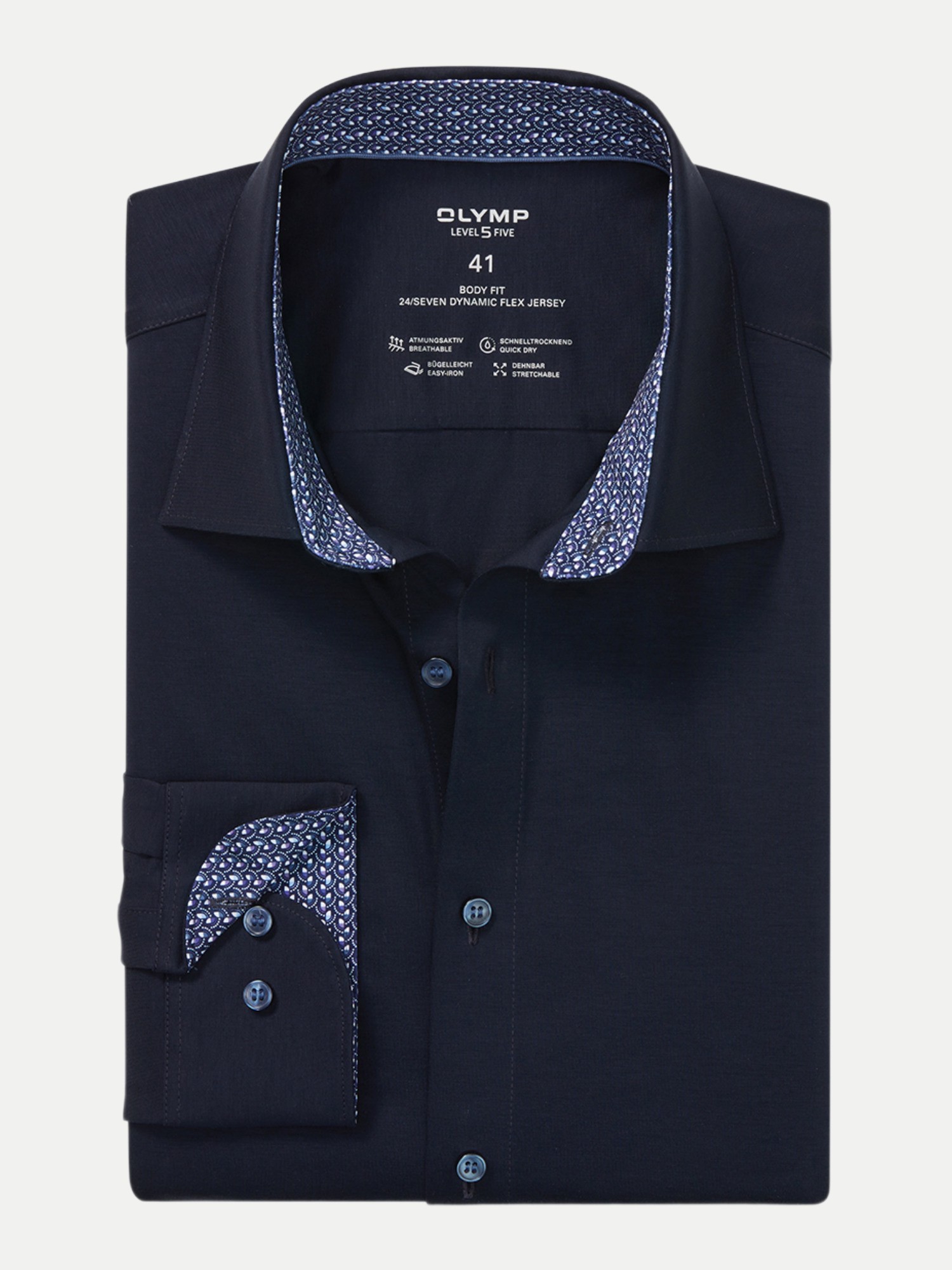 OLYMP Body-Fit Hemd 24/Seven, Größe 41