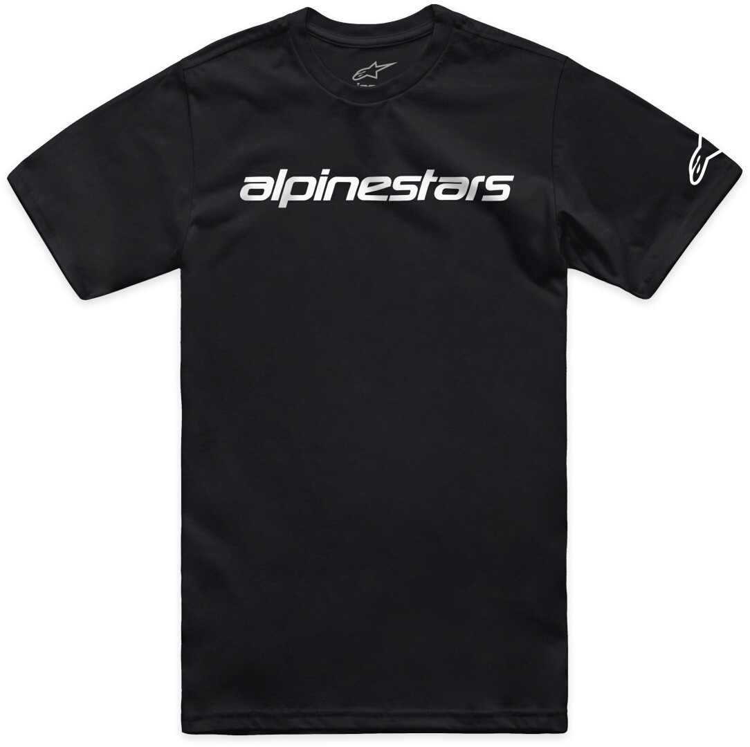Alpinestars Linear Wordmark 2.0 T-shirt, noir-blanc, taille XL pour Hommes