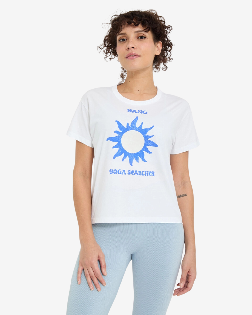 Yogasearcher T-Shirt BIOYINYANG - Weiß L