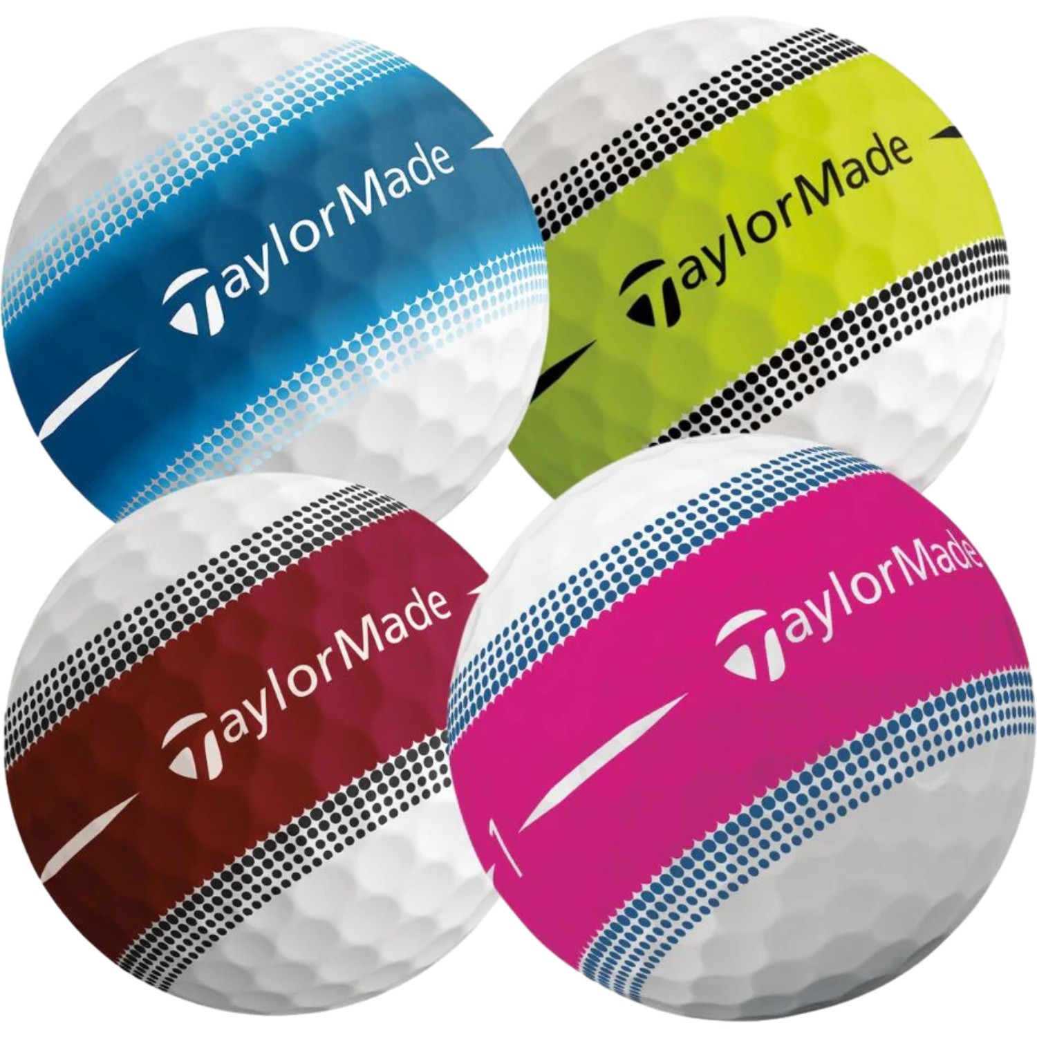 TaylorMade Ball Tour Response Stripe Multicolor N76488 - 1Ball , mehrfarbig