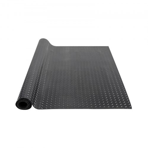 VEVOR Gummimatte 1848 x 1236mm Bodenmatte SBR-Gummi Bodenbelag 3 mm Dicke Noppenmatte Diamant Tränenblech Bodenmatte Antirutschmatte Gummibelag Ideal für Garagen, Lagerhallen, Fitnessstudios, Gehwege