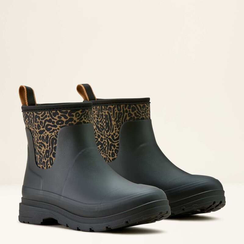 Ariat Damen Gummistiefel KELMARSH SHORTIE black/ocelot print 38
