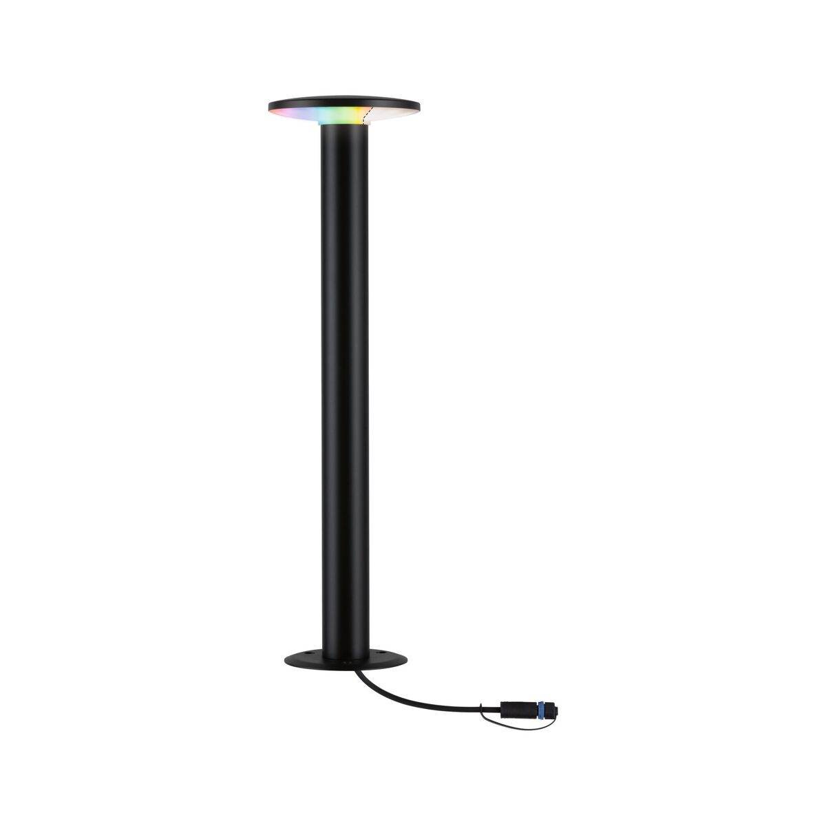 Paulmann Plug & Shine Zigbee LED Pollerleuchte Plate, Smart Home, RGBW, 5W, 200 lm, IP44