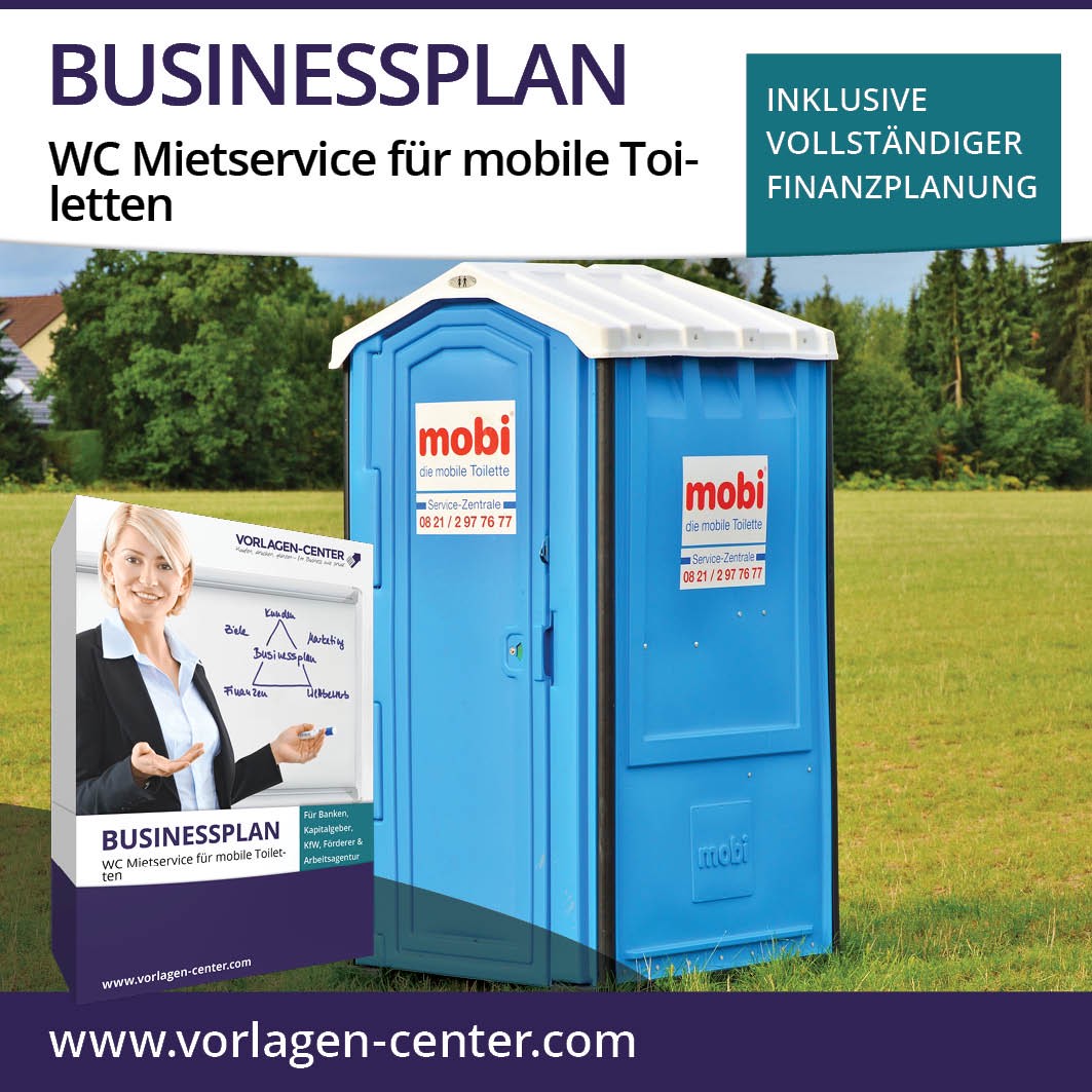 Businessplan WC Mietservice für mobile Toiletten