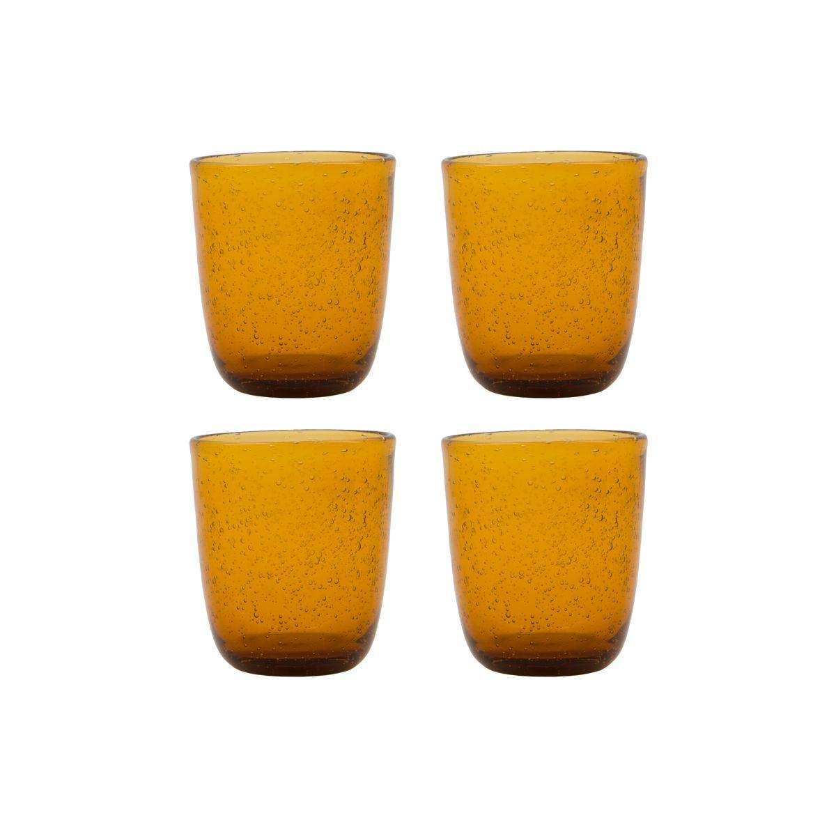 House Doctor Glas Raba amber 10cm