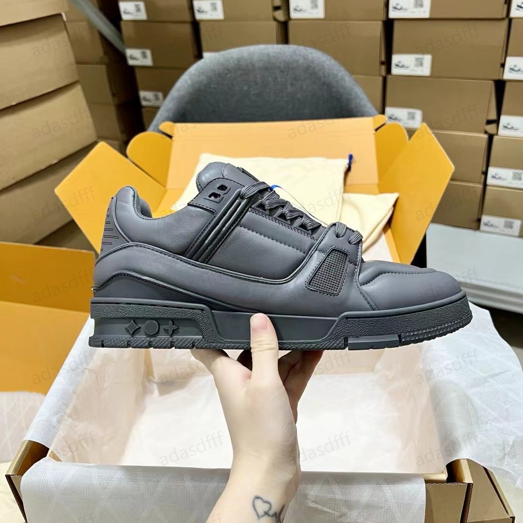 Sneaker designer Virgil Skate Trainer Hommes Femmes Chaussures décontractées Calais en cuir en cuir blanc Green Lettre de superpôt Lovers Platfor