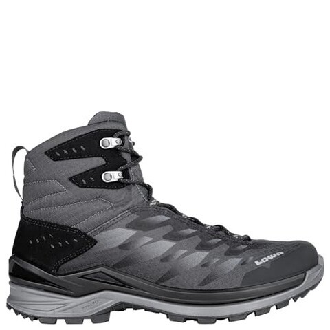 LOWA FERROX GTX MID Herren-Wanderschuhe Schwarz/Anthrazit Größe 8 - Neu