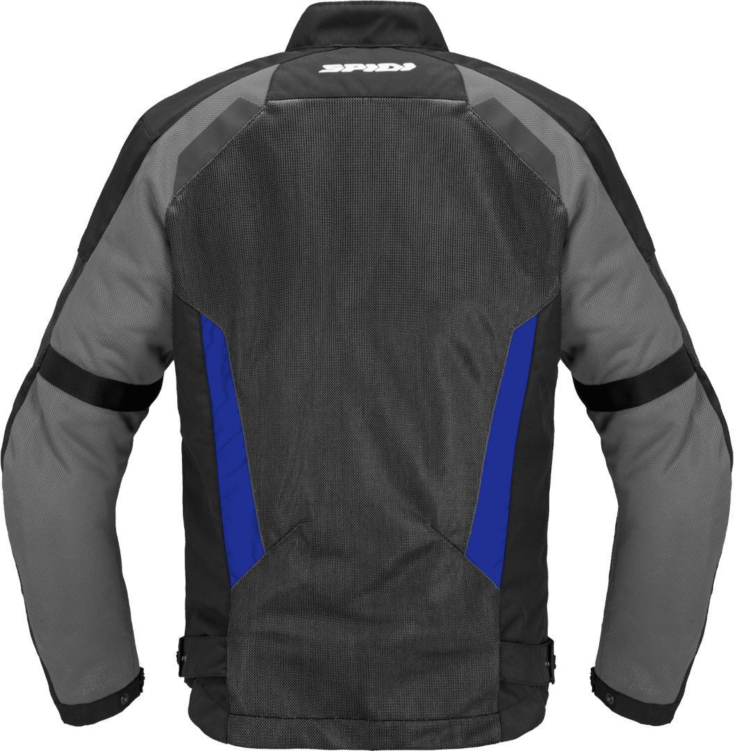 Spidi Tek Net Motorradjacke, schwarz-grau-blau, Größe S für Männer