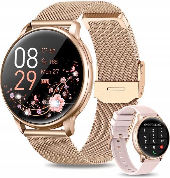 Damski Smartwatch Zegarek Dla Kobiety Sportowy ROZMOWY POWIADOMIENIA