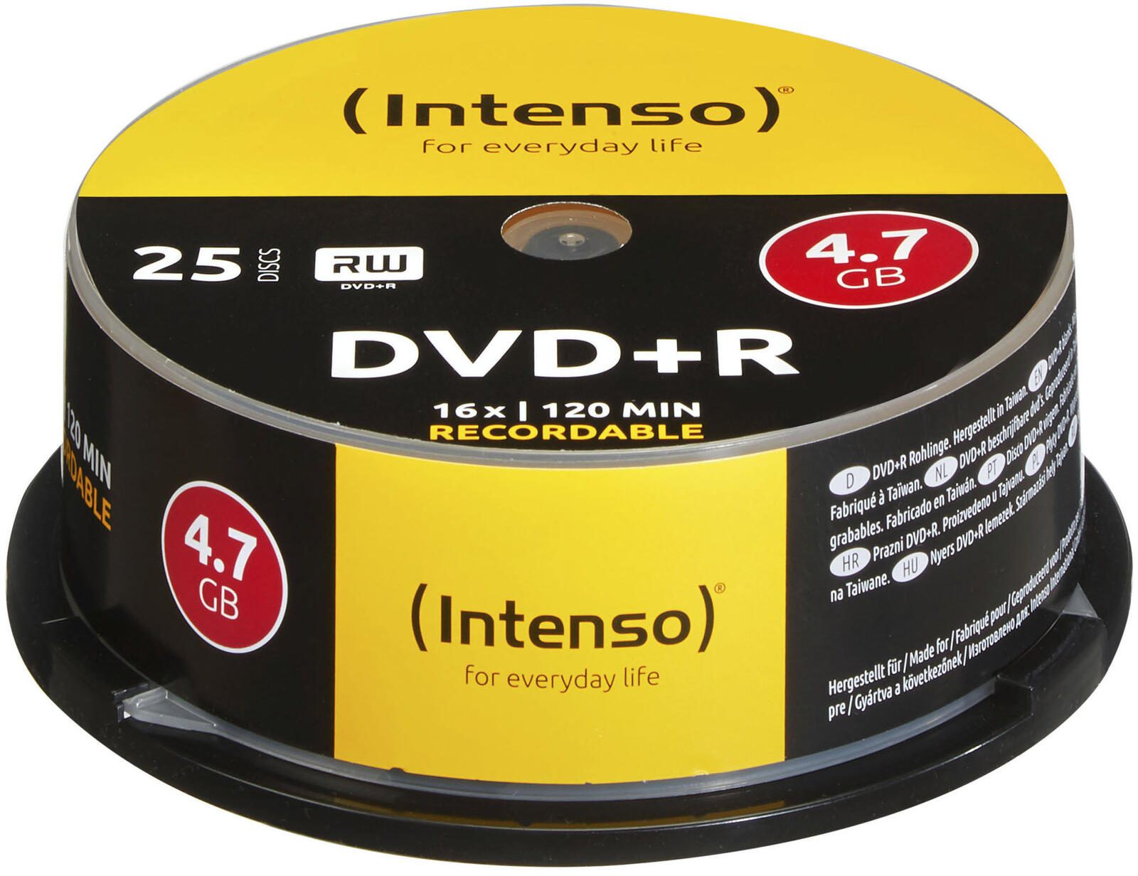 Intenso DVD+R 4,7GB 16x 25erSp Spindel