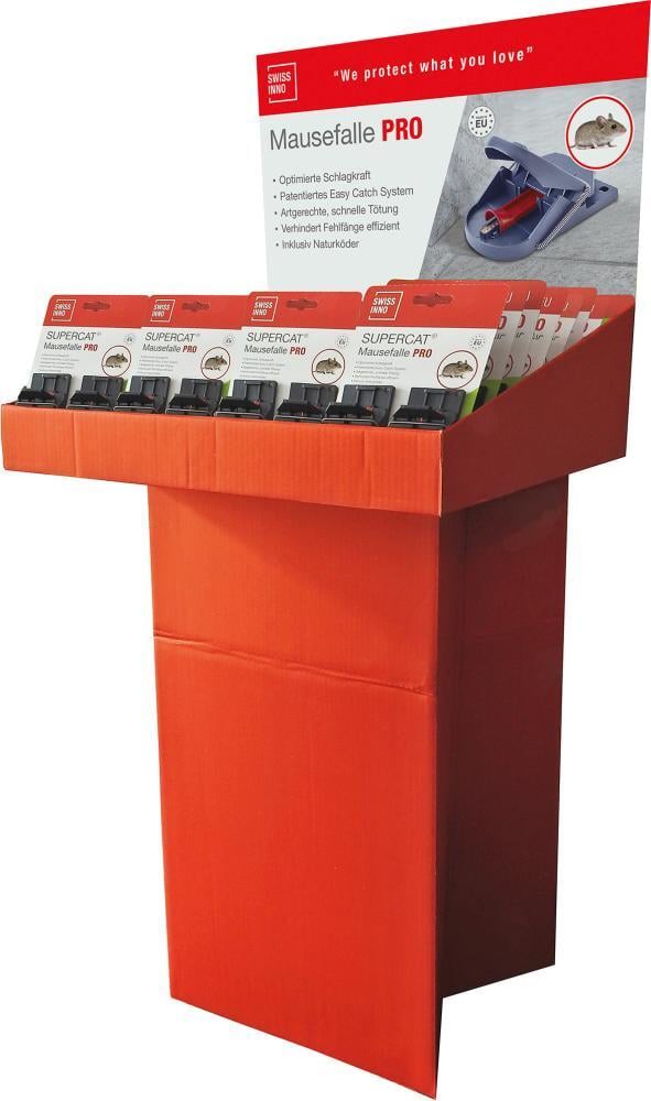 Mausefalle SuperCat Pro 2er Set inkl. Köder Display, Inhalt 40 S