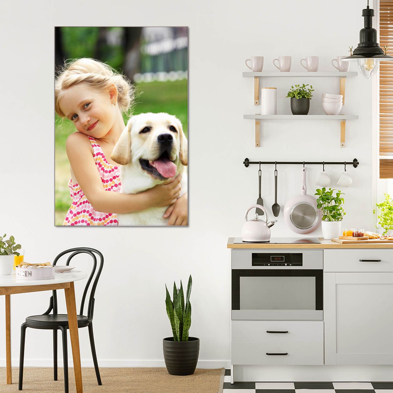 Banjado Glas Wandbild 50 x 100 cm im Hochformat Eigenes Bild, hochwertig & farbbrilliant, rahmenlose & individuelle Aufhängung, 4mm starkes ESG Glas