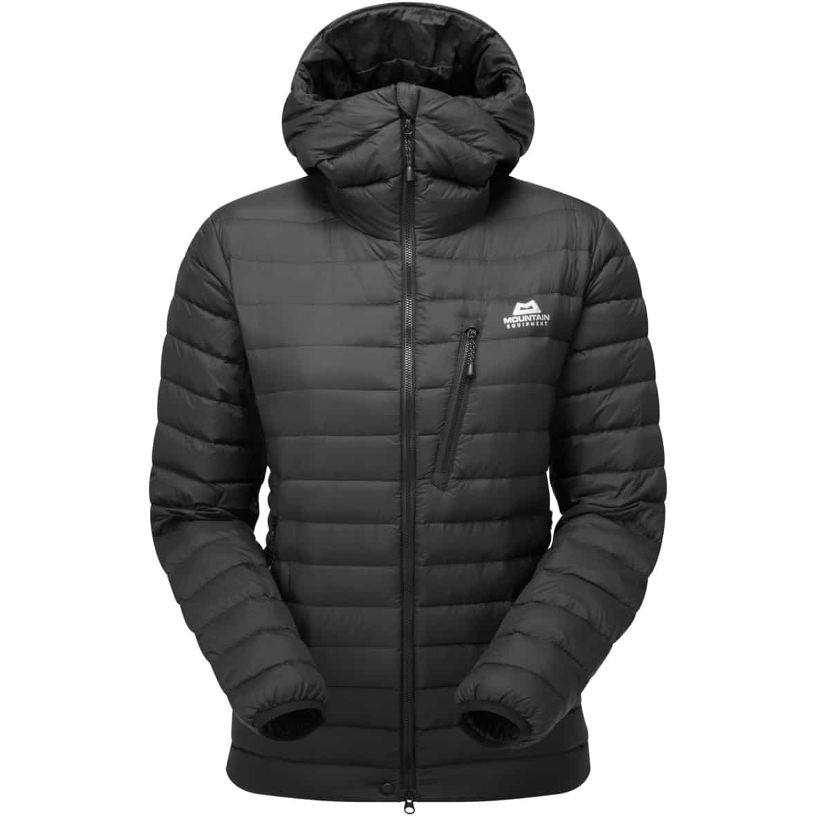 Mountain Equipment Earthrise Hooded Down Jacke Women's Damen Wanderjacke (Schwarz 42/44 Größe) Expeditionsbekleidung