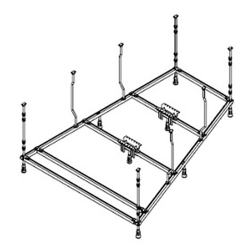 Hoesch Untergestell für BW iSensi Trapez 1500x1000 links, 120941 120941