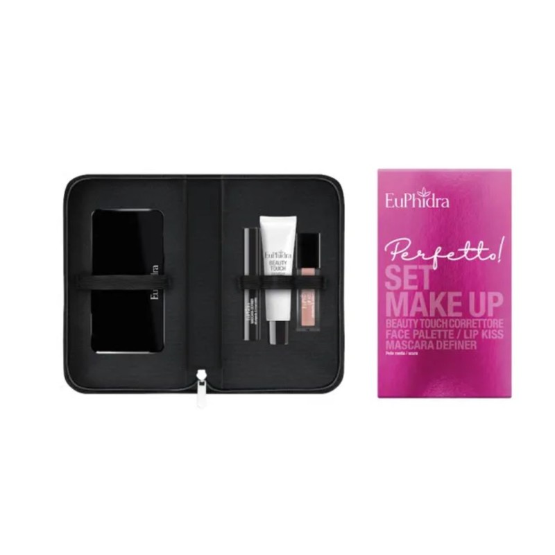 Euphidra Set Make Up Pelli Chiare/medie Con 1 Correttore + 1 Mini Mascara + 1 Lipgloss + 1 Face Palette
