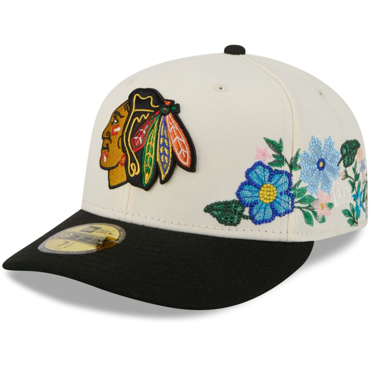 New Era 59Fifty Fitted Cap - FLORAL Chicago Blackhawks