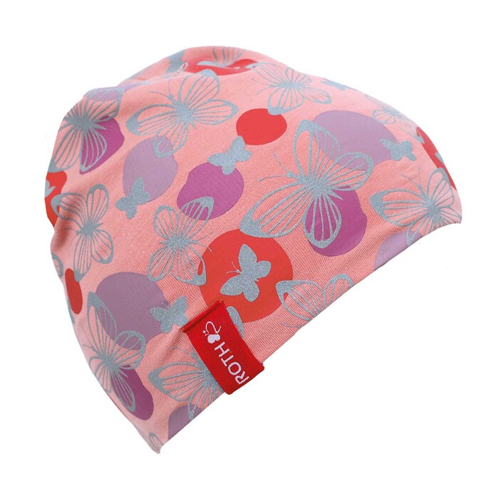 ROTH Jersey Beanie Haube Schmetterling 50-54 cm bunt