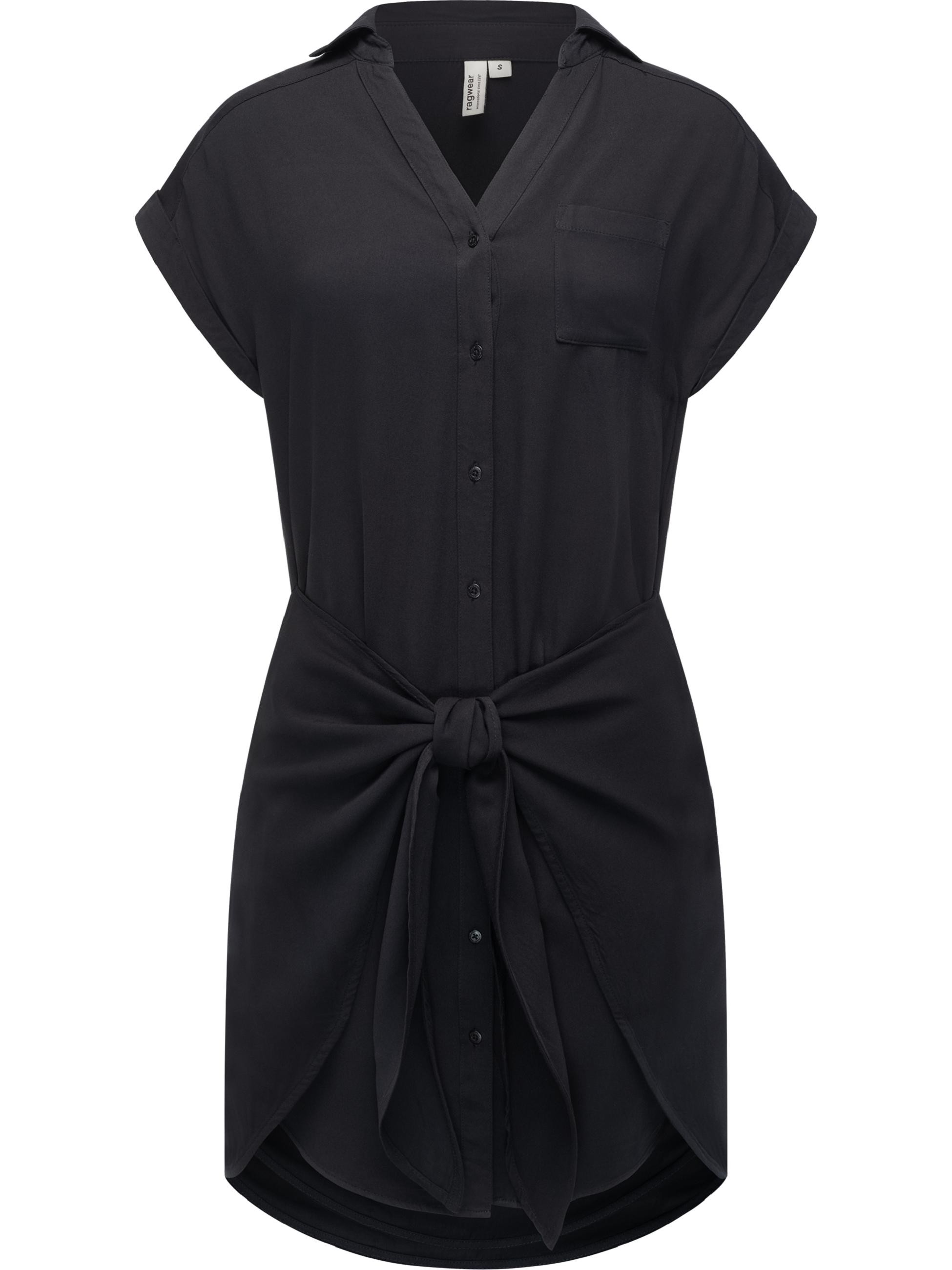 Sommerliches Blusenkleid mit Taillenband 