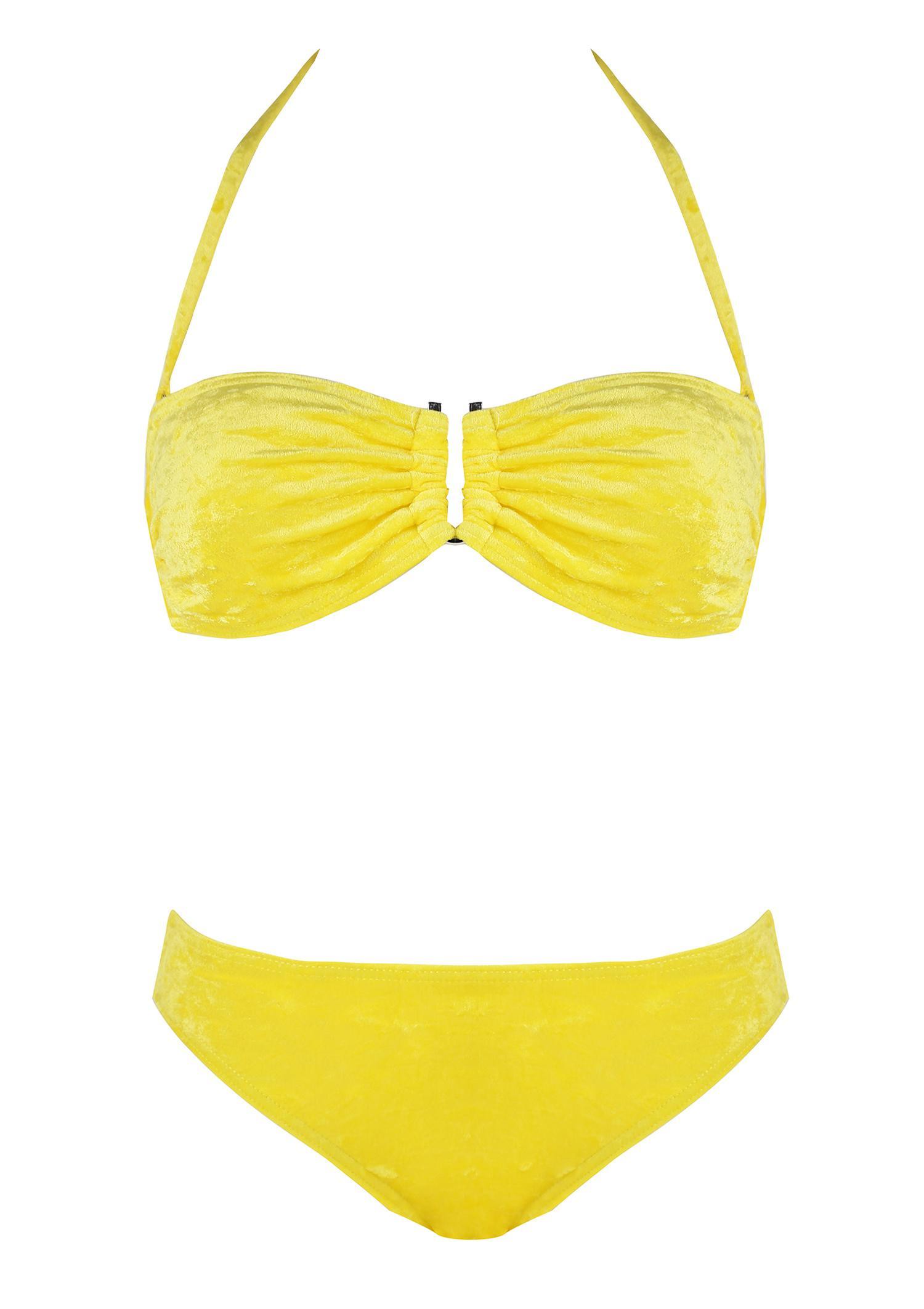 Zweiteiliger Badeanzug aus Velours Velvety 2 Marilyn
