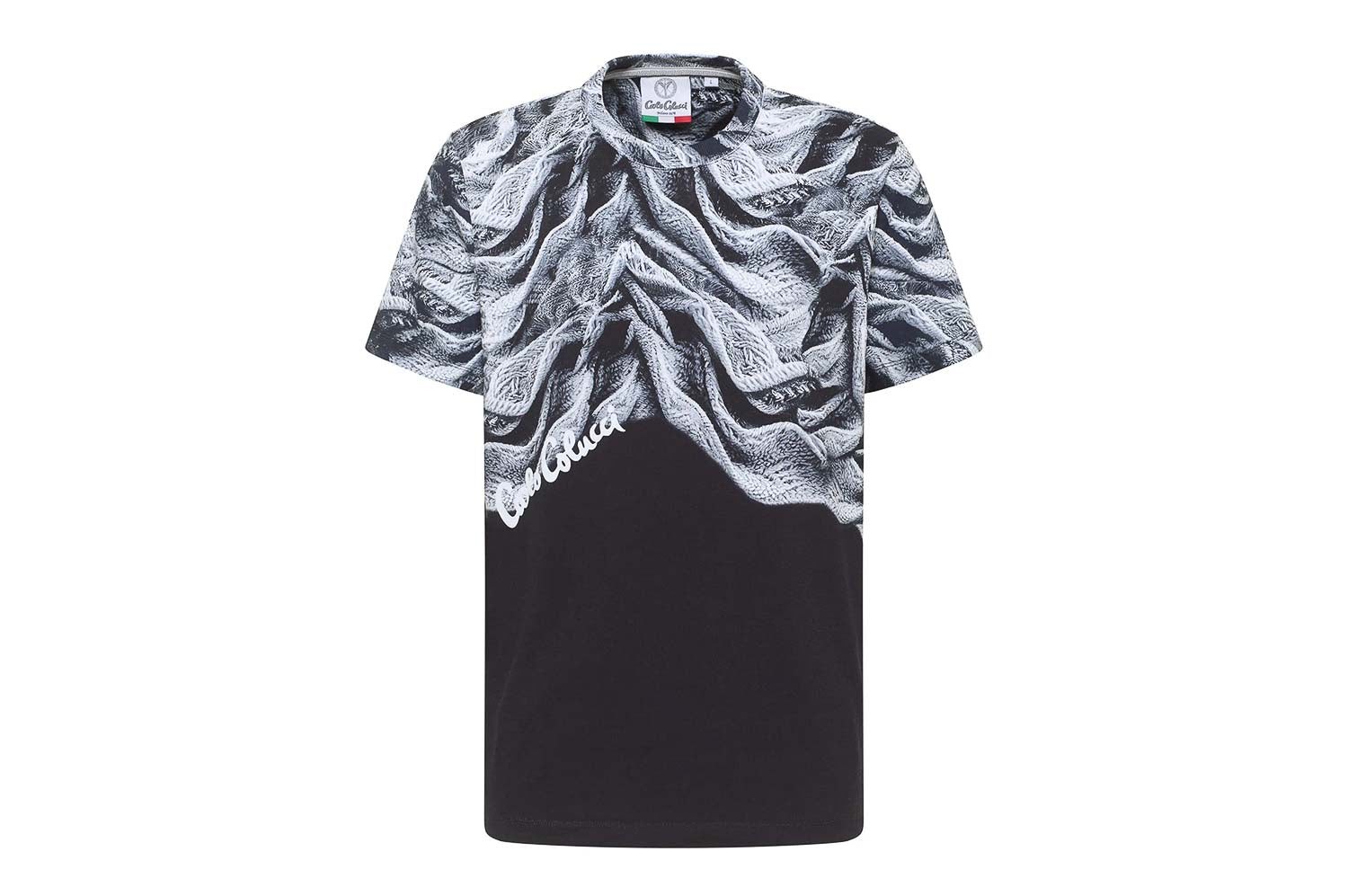 Carlo Colucci - Artificial Knit T-Shirt - T-Shirt-kurzarm