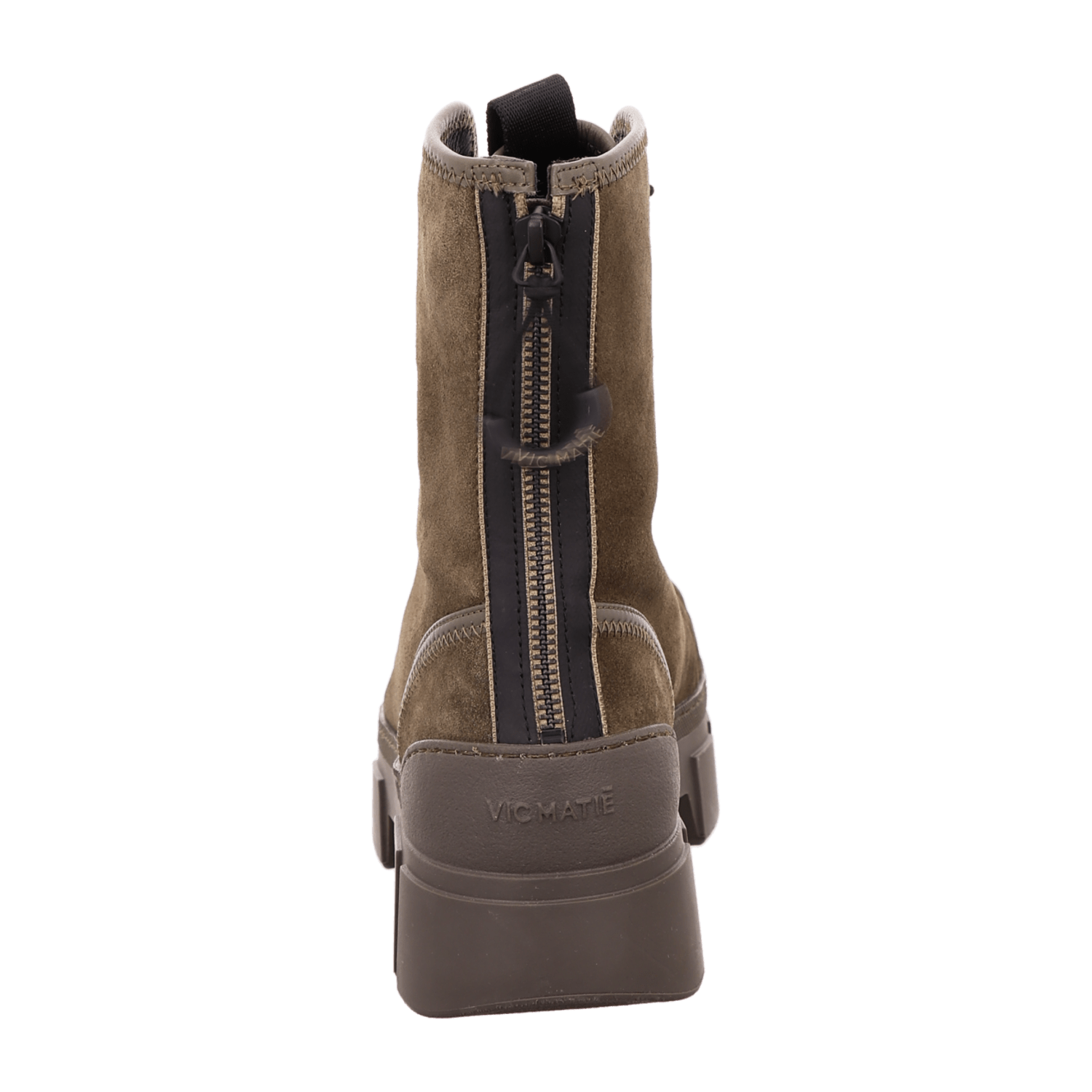 Vic Matié Schnürboot Plateau Khaki für Damen, grün, Gr. 38 ½ EU
