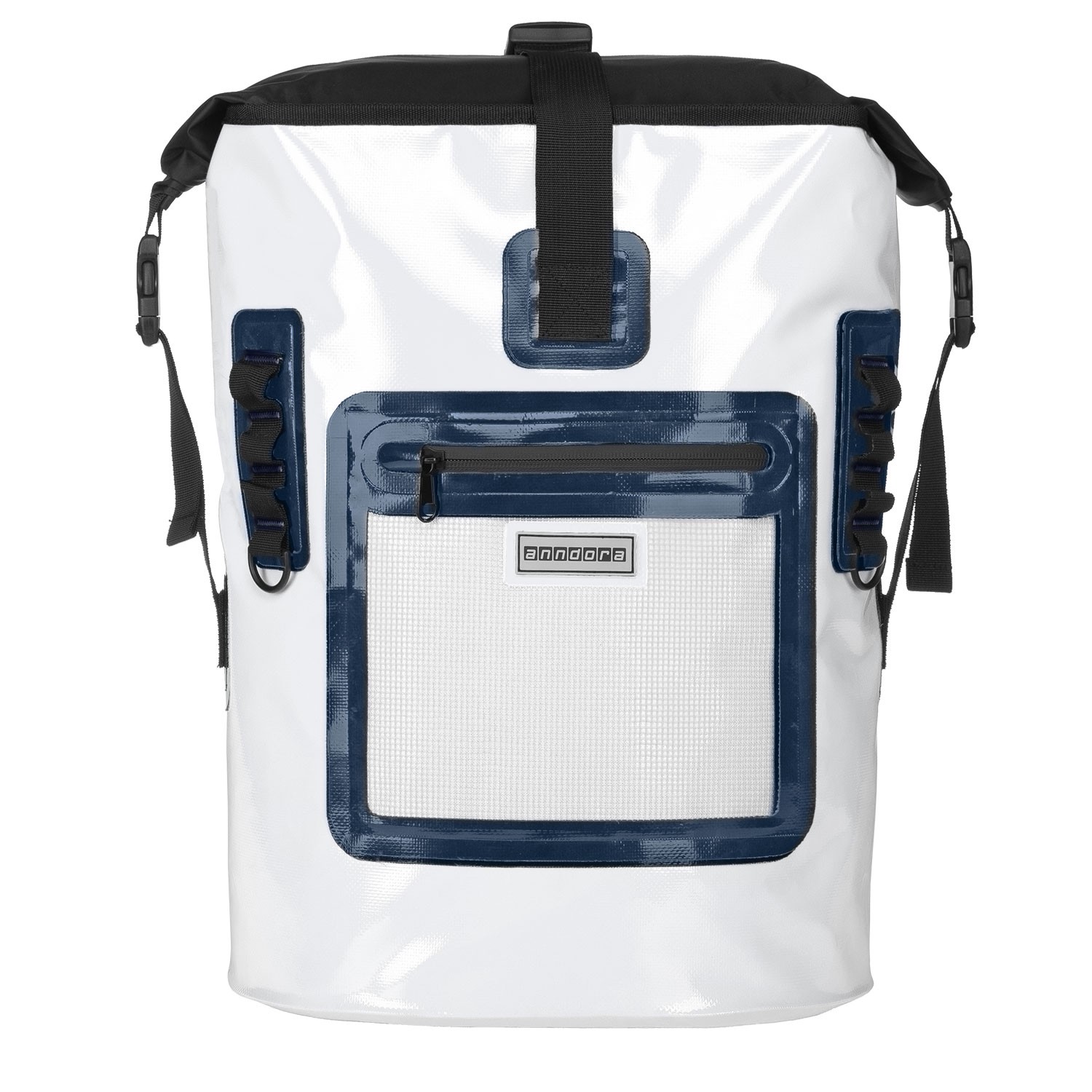 Wasserdichter Rucksack 35 Liter - maritim weiß blau