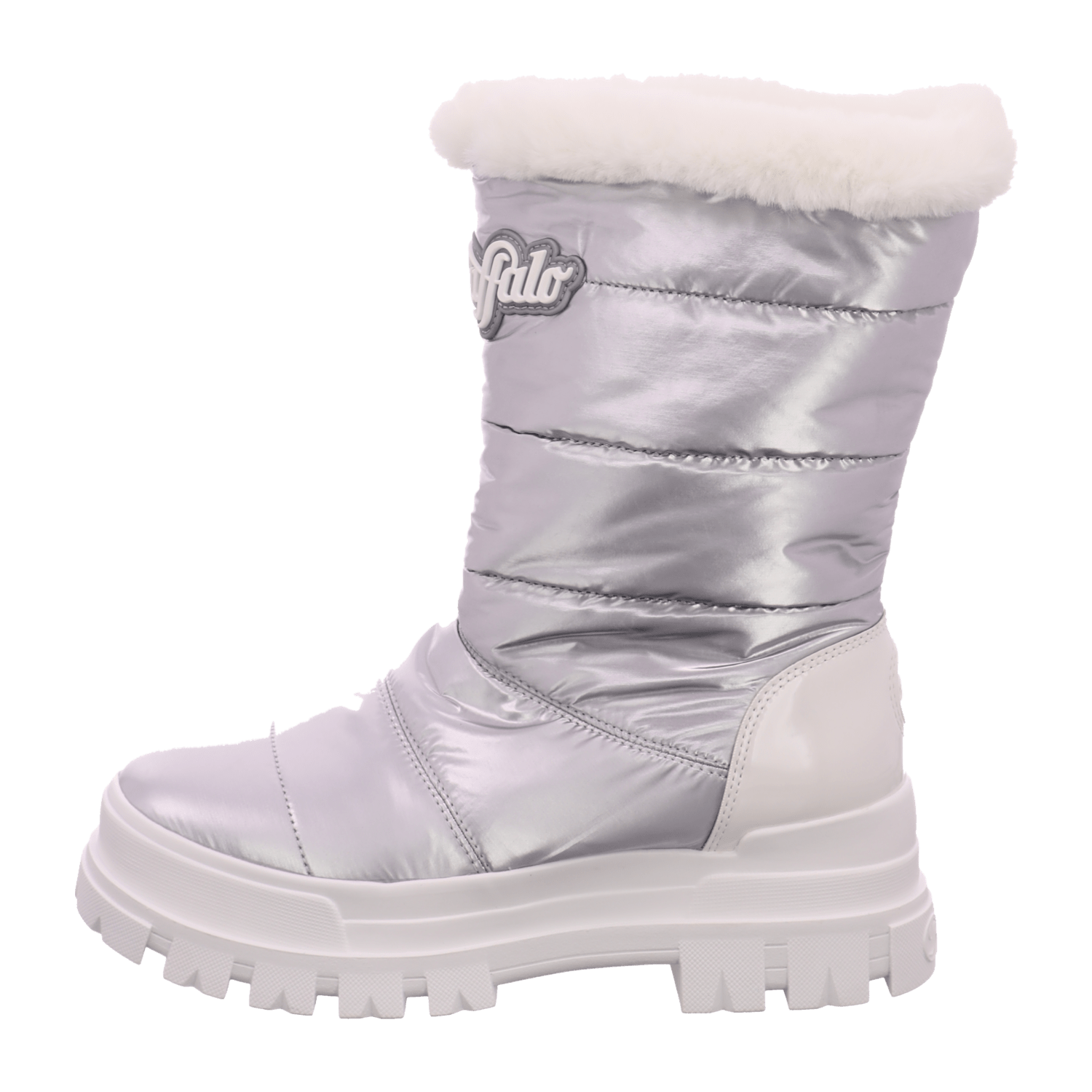 Buffalo Damen Winterstiefel für Damen, silber, Gr. 40 EU