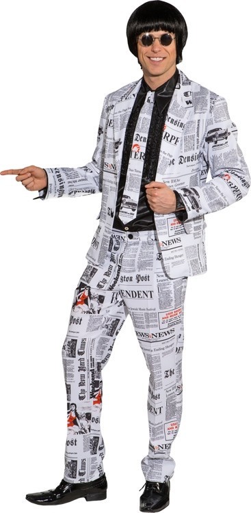 Zeitungsjournalist Herren-Anzug Kostüm