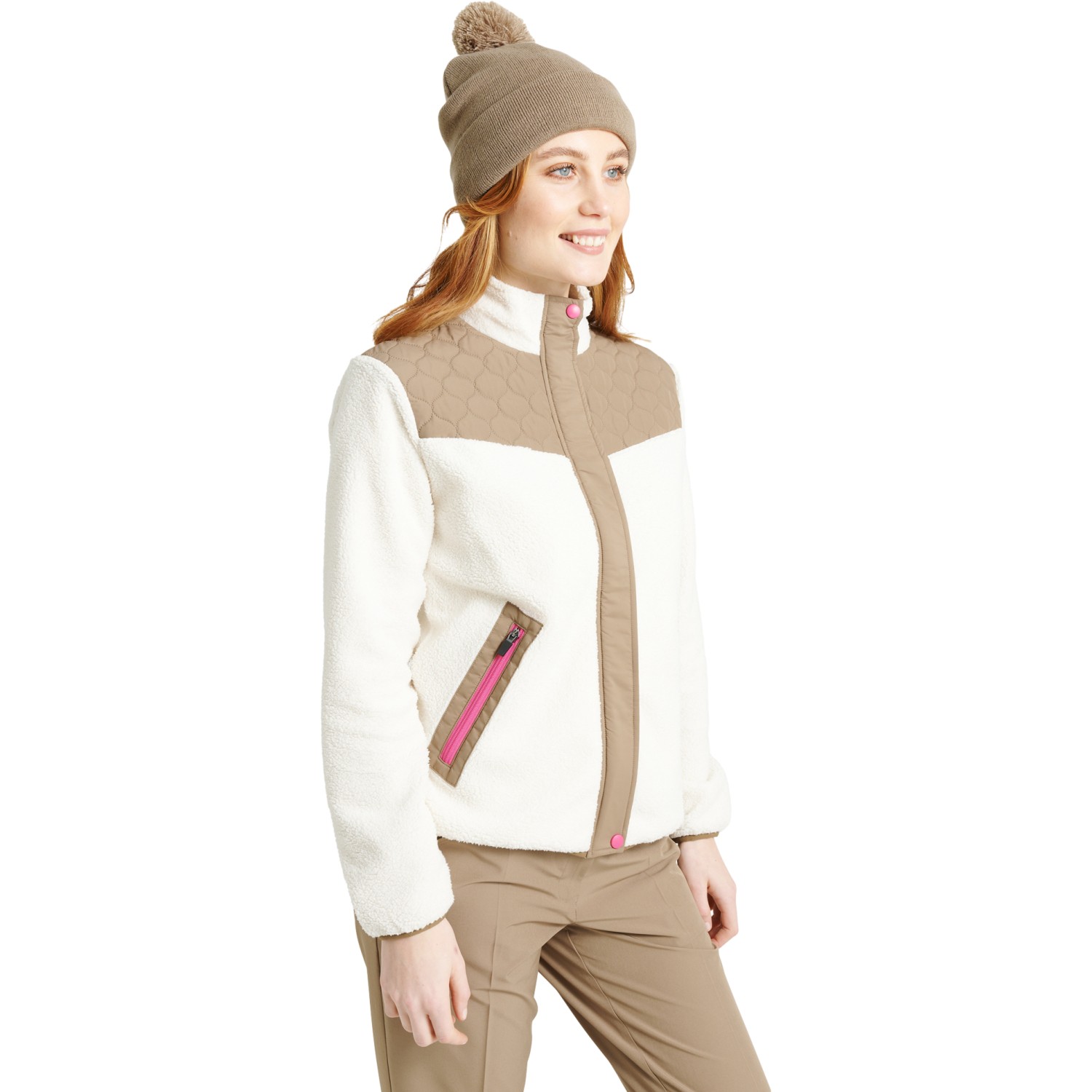 Abacus Jacke Preston Pile, braun