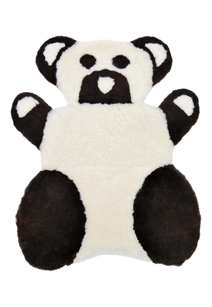 Teddy Teppich aus echtem Merino Lammfell Braun 