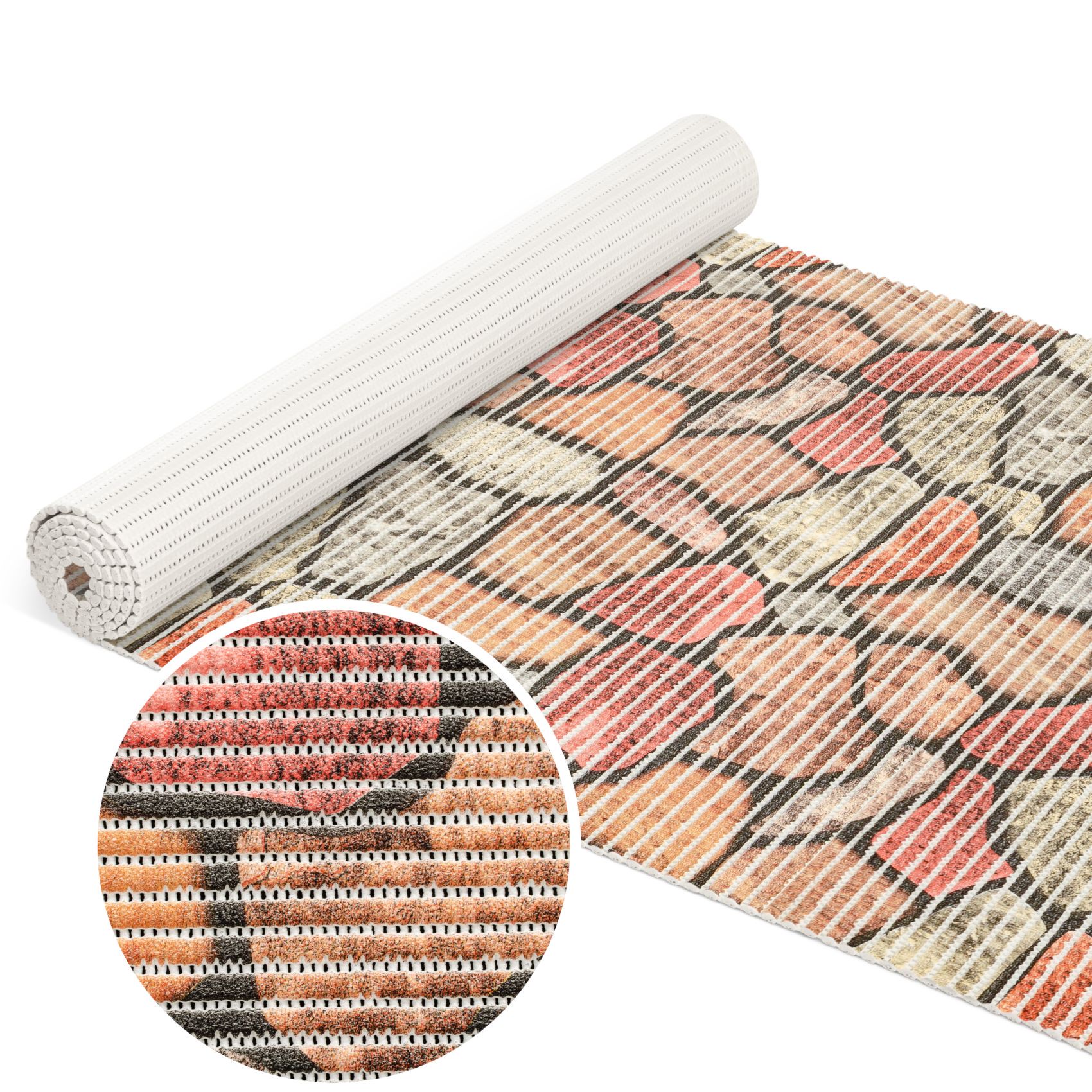 Weichschaummatte Bad Weichschaum Badematte Mosaiksteine Bunt Breite 65cm Meterware 100x65cm