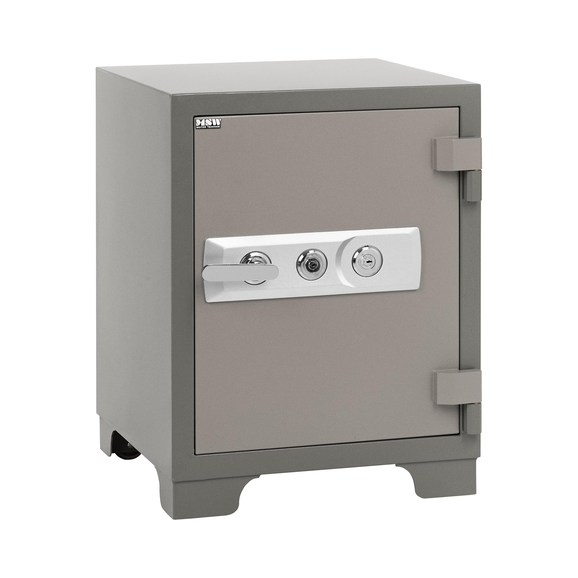 MSW Feuerfester Tresor - 52,5 x 50 x 67 cm - Schublade - 4 Rollen