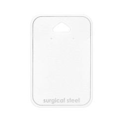 5 x Schmuckkarte Chirurgenstahl Ohrstecker und Halskette