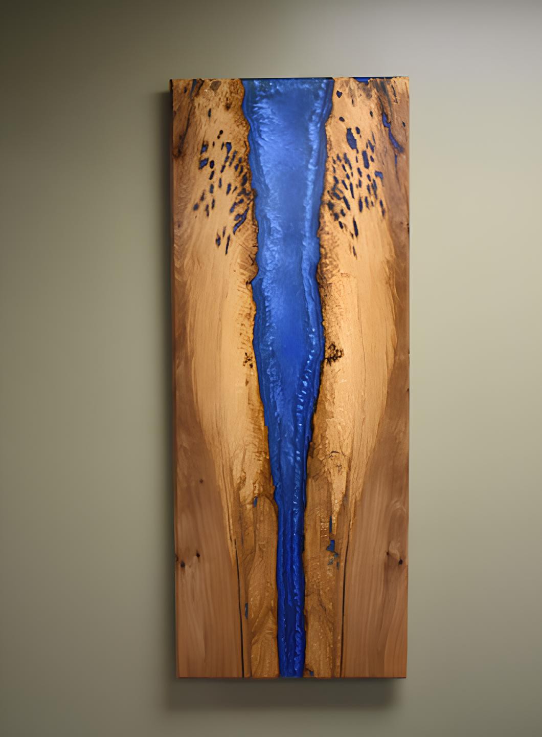 Handarbeit Wasser Fall Bild Wand Bild Epoxid Harz Gemälde Echtes Designer Bild