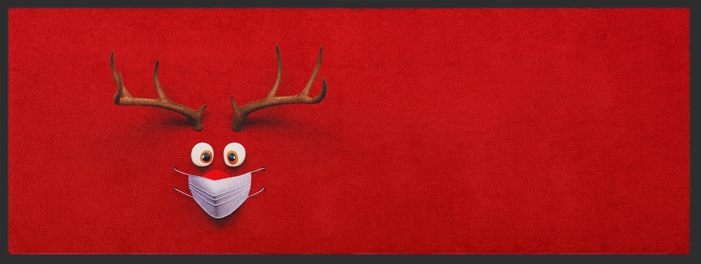 Läufer Weihnachten mit Maske 10300