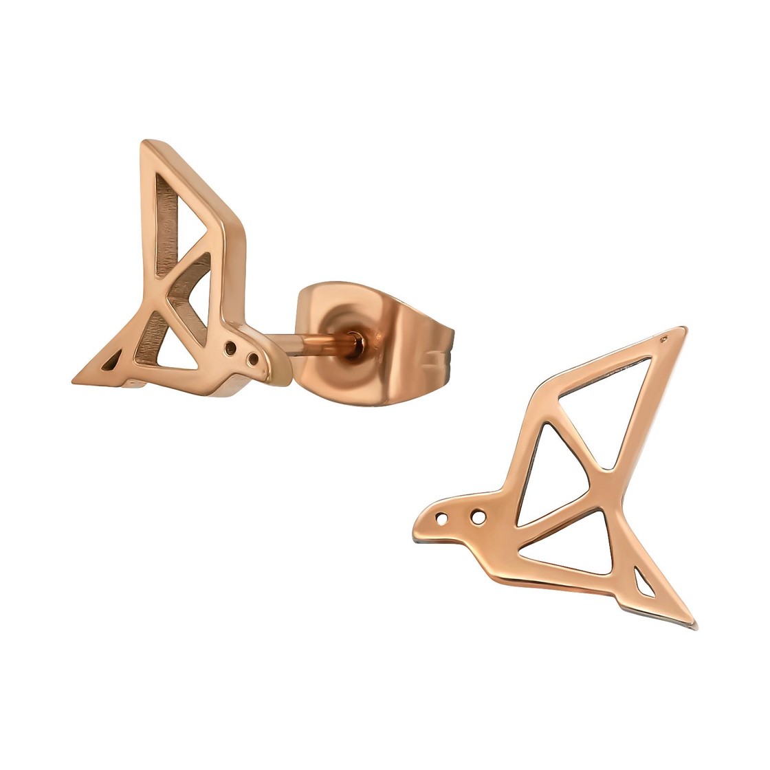 Origami Vogel Kinder Ohrringe Chirurgenstahl