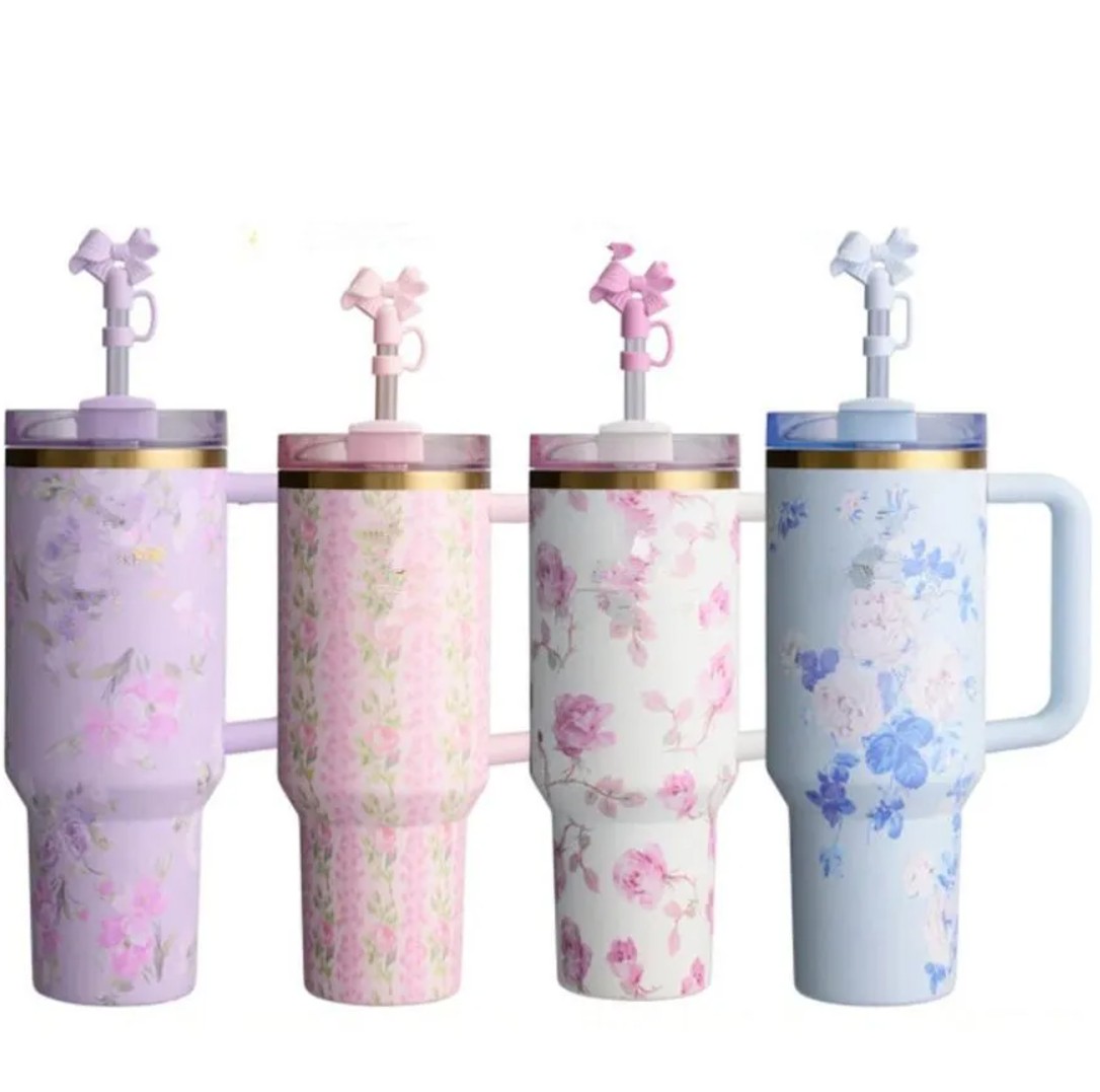 US Warehouse Gobelet 40oz avec anse Bow Cap Cups Noël Édition Limitée Ruby Sweet Hearts X Target Exclusif Rouge Cadeau Saint-Valentin Wicked Gree