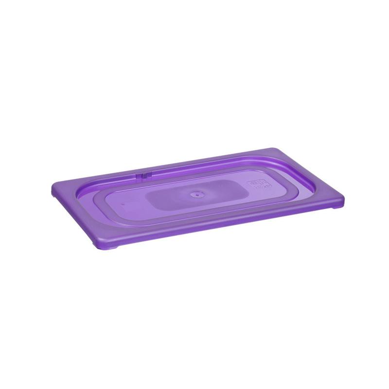 HENDI GN Deckel 1/1, 53 x 32,5 cm PP Polypropylen -40 bis 80 °C stapelbar violett / lila  für Behälter GN 1/1 Kunststoff