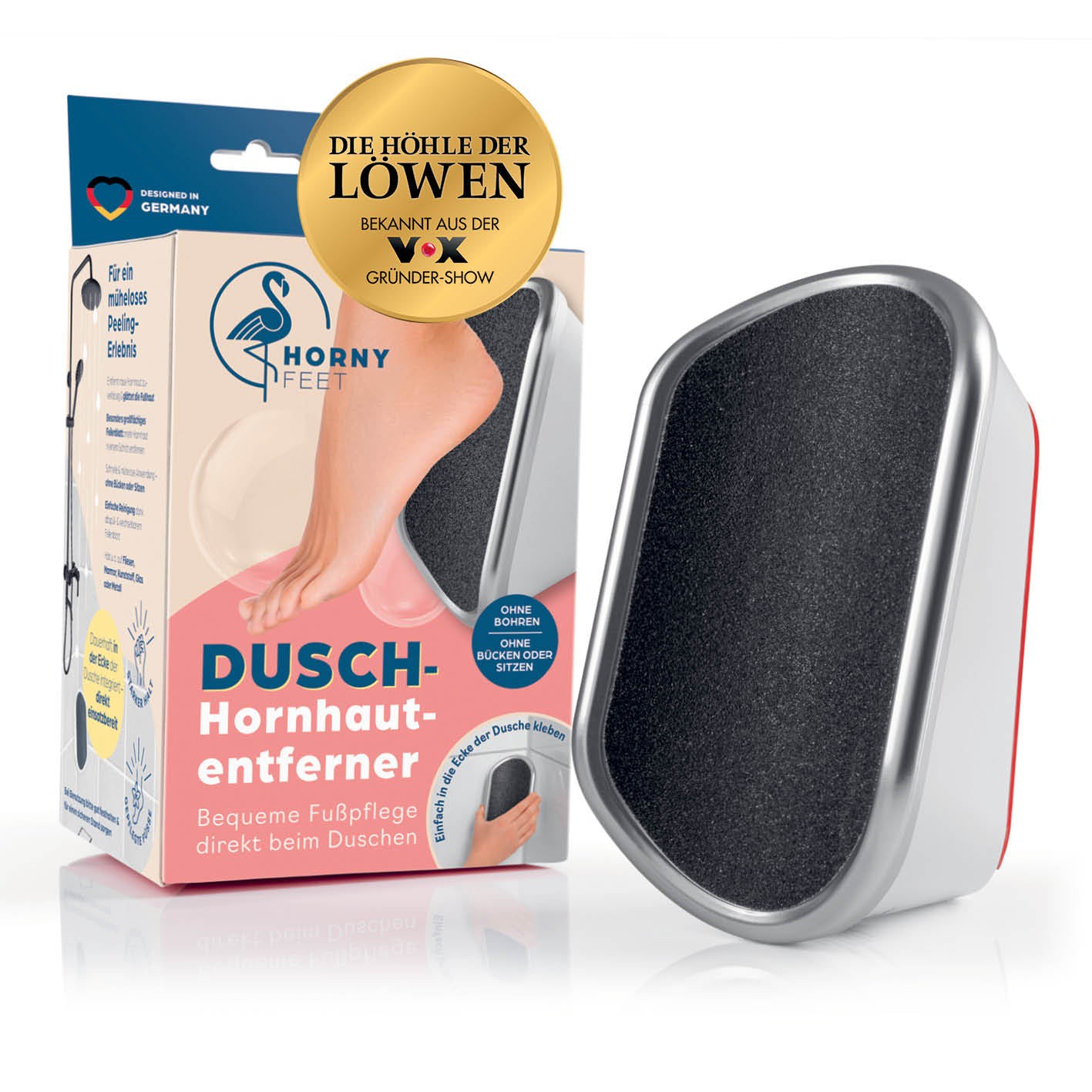 Hornhautentferner für die Dusche - Weiß