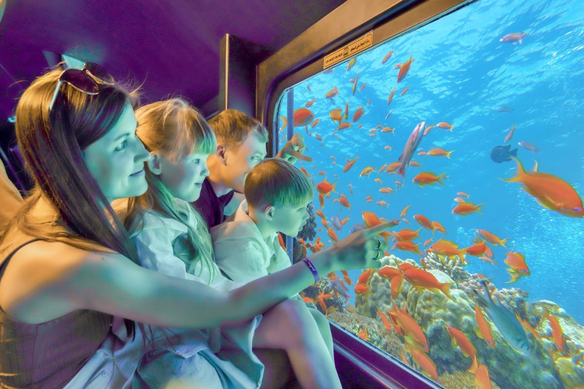 Sea Scope-U-Boot in der Stadt Hurghada und den Resorts