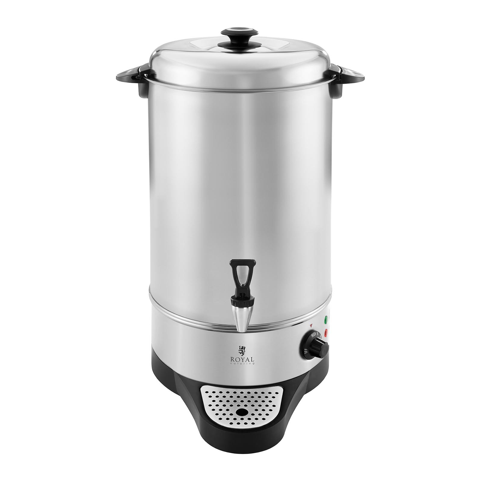 Royal Catering Wasserkocher - 10 L - 1.600 W - Abtropfschale