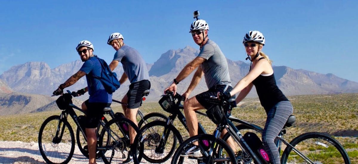 Selbstgeführte E-Bike-Tour durch den Red Rock Canyon mit Abholung